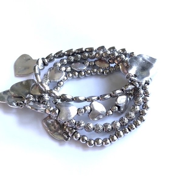 Vintage Silver Charm Bracelet Set - Picture 7 of 7